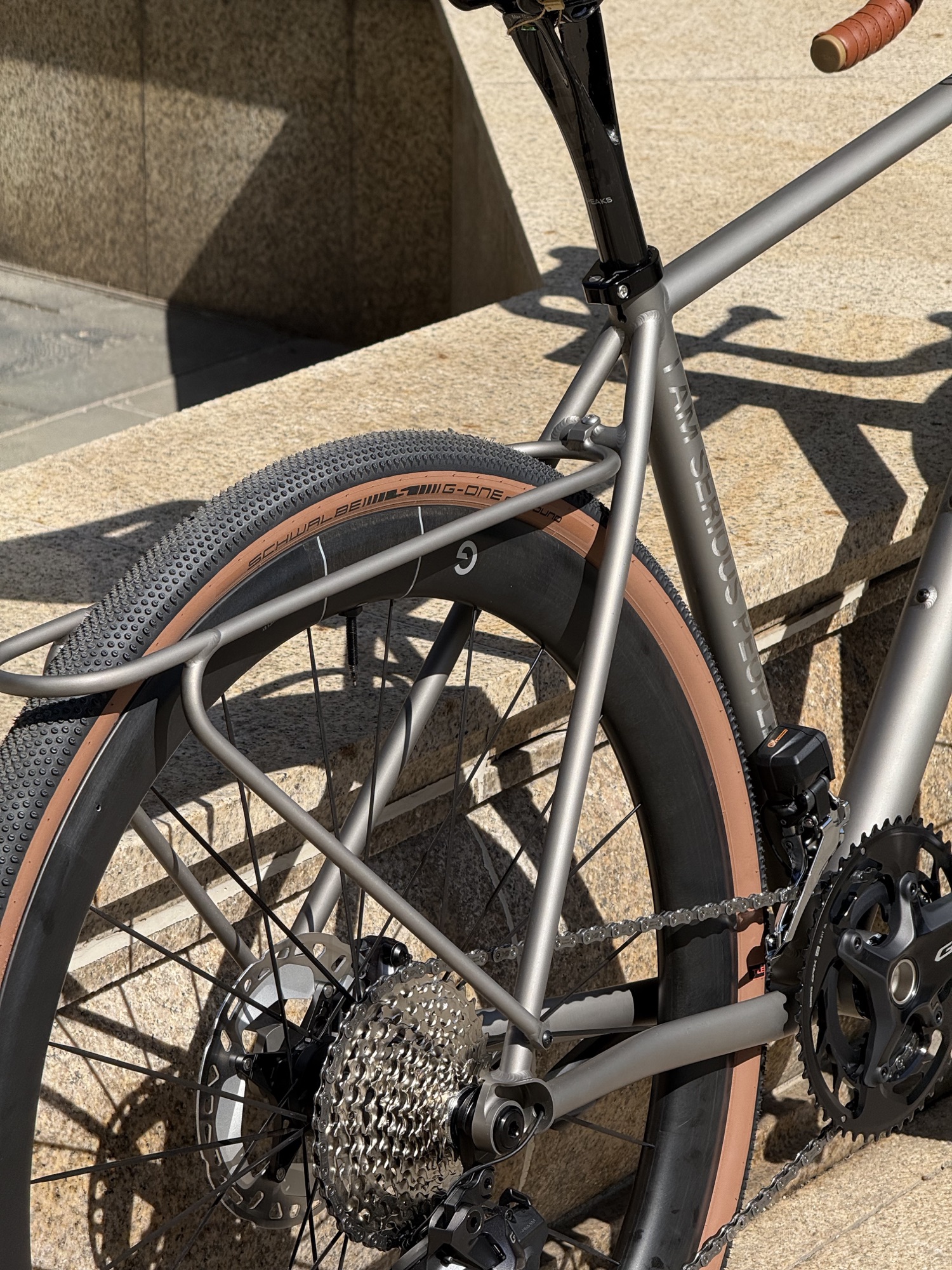 Custom Titanium Rack Detail